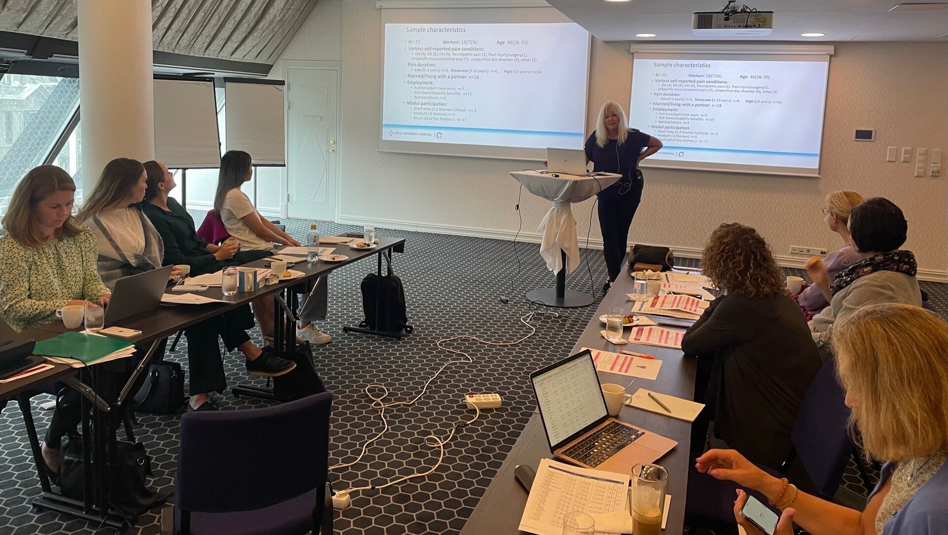 Elin Bolle Strand presenterer kvalitative funn så langt. 